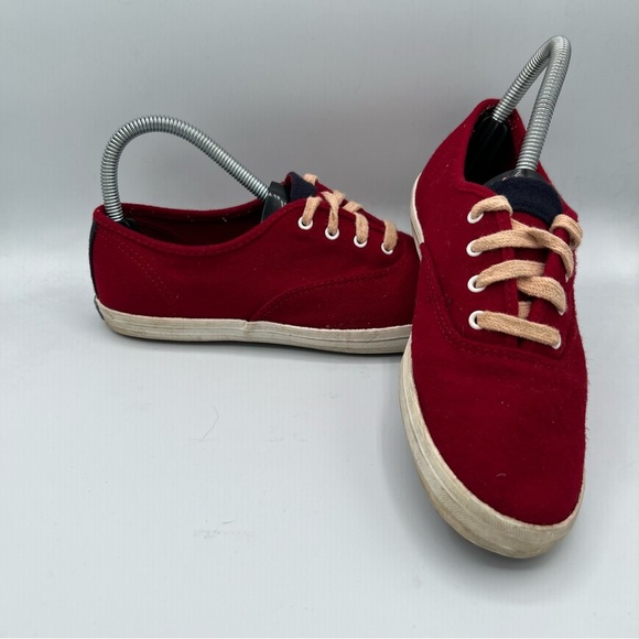 KEDS Womens Varsity Vintage Red Wool Sneakers Size 8 - Picture 1 of 7